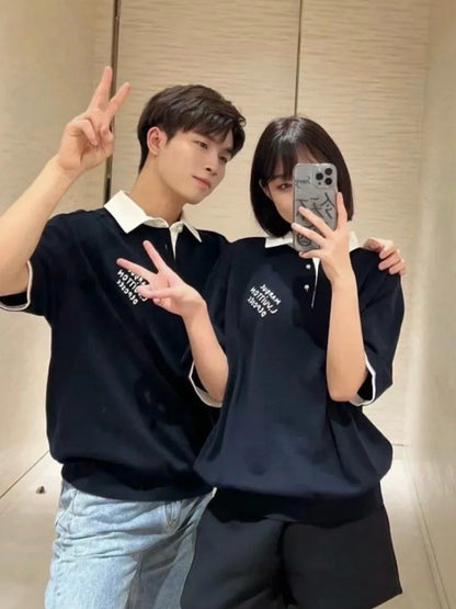 BVG  / 루이비통 남성 여성 폴로넥 반팔 셔츠