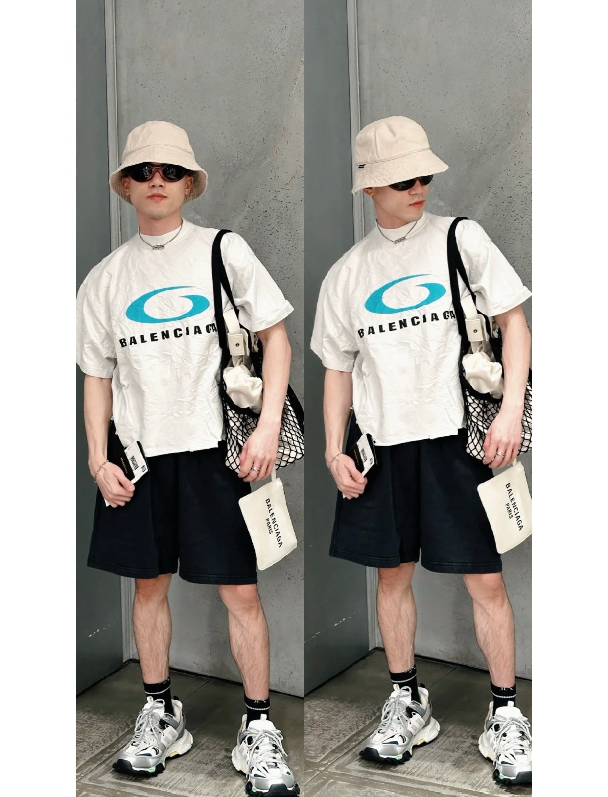 계단집 / 발렌시아가 남성 반팔 티셔츠