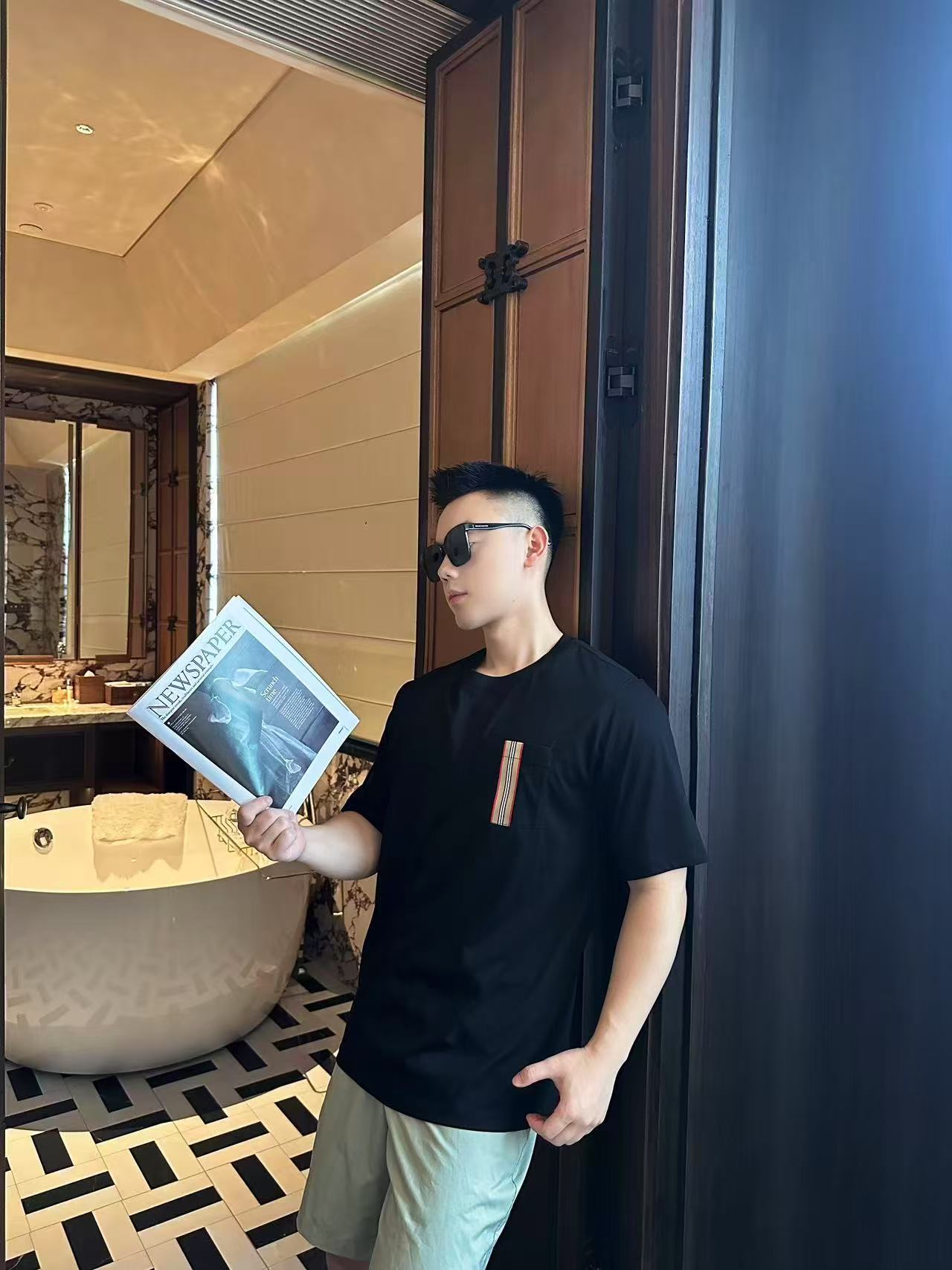 GTR / 버버리 남성 반팔 티셔츠