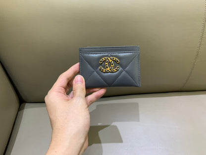 지존 / 샤넬 지갑 카드가방 진회색
