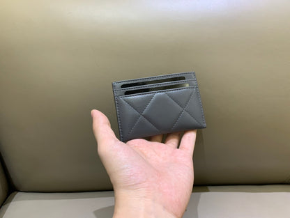 지존 / 샤넬 지갑 카드가방 진회색