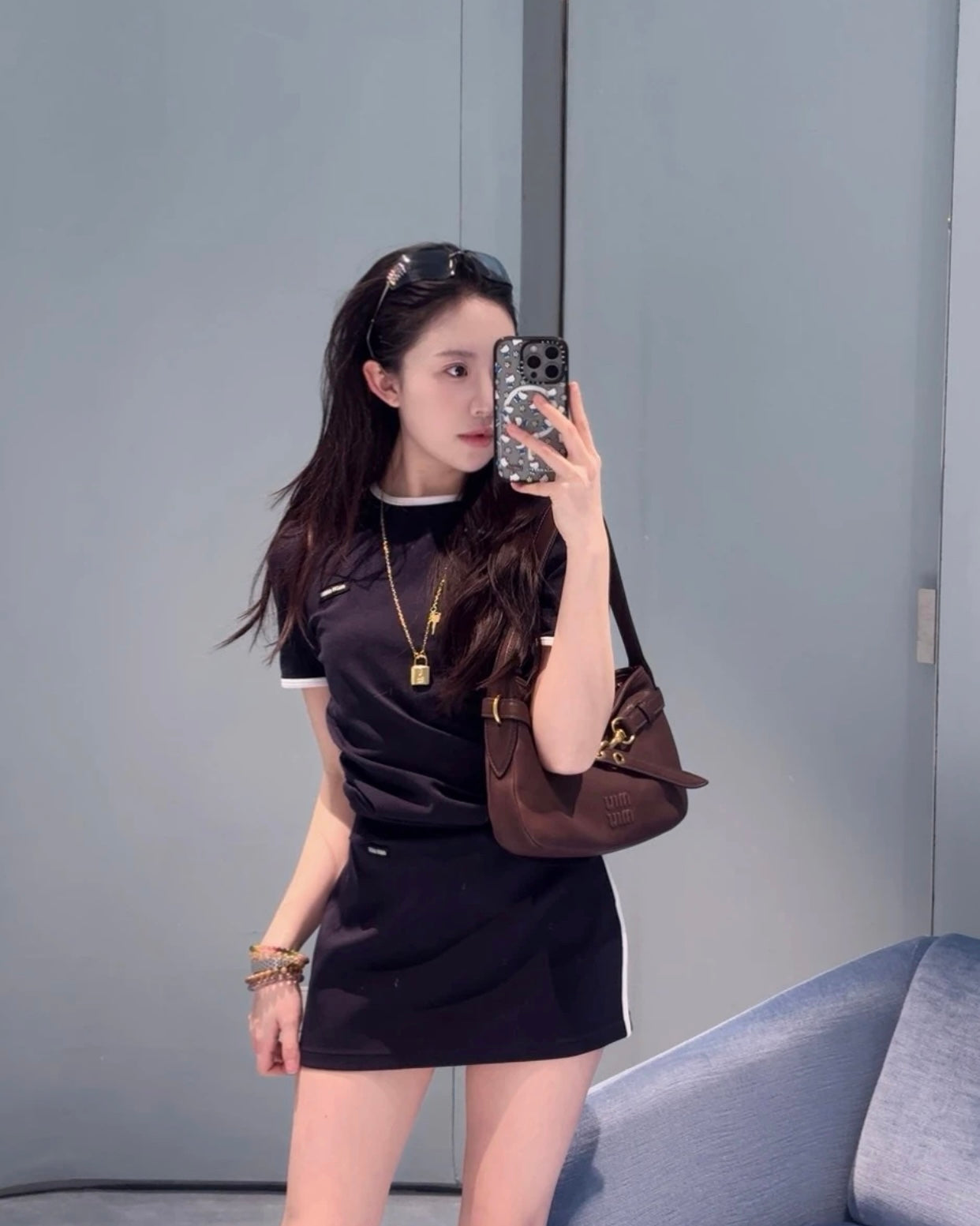 TJ셀러 / 미우미우 여성 미니 스커트