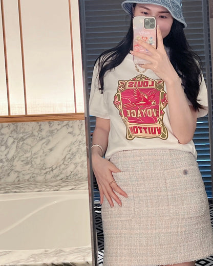 체인2호 / 루이비통 남성 프린트 반팔 티셔츠