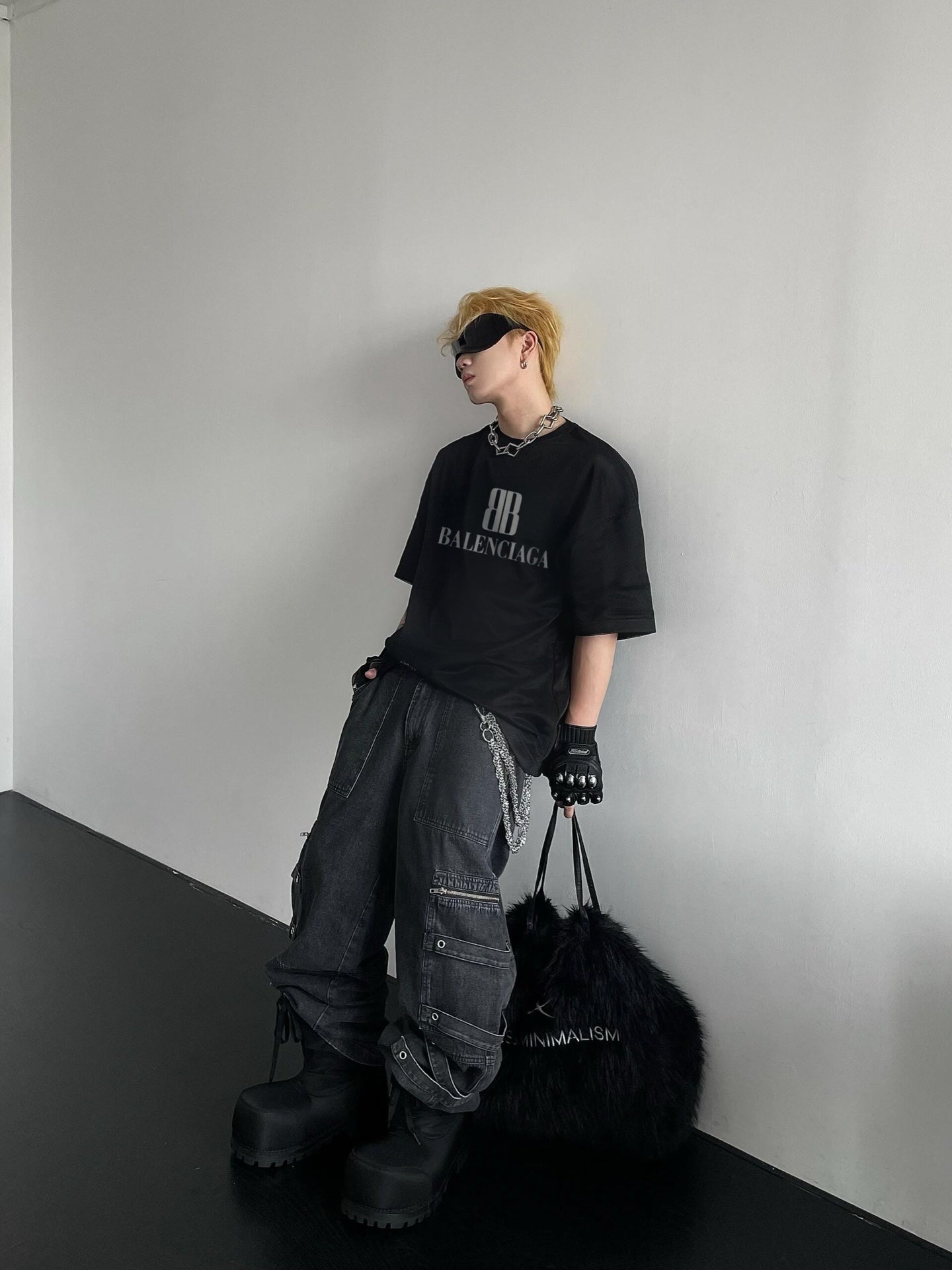 체인2호 / 발렌시아가 남성 반팔 티셔츠