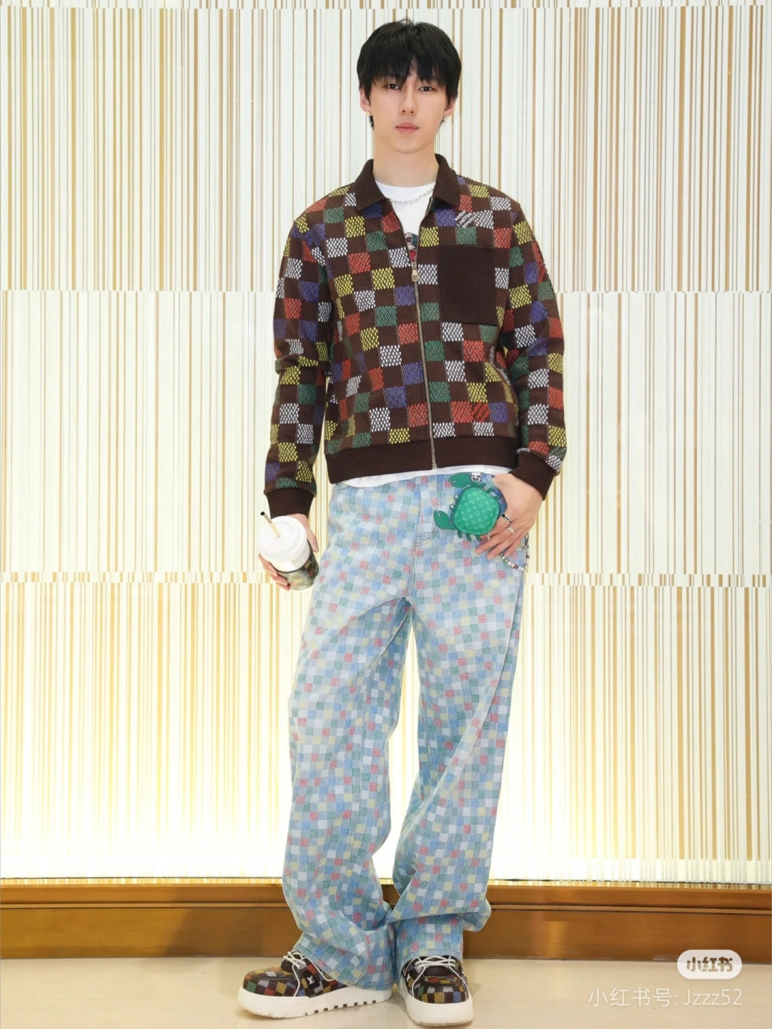 체인2호 / 루이비통 남성 자카드 니트 자켓