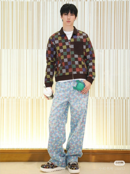 체인2호 / 루이비통 남성 자카드 니트 자켓