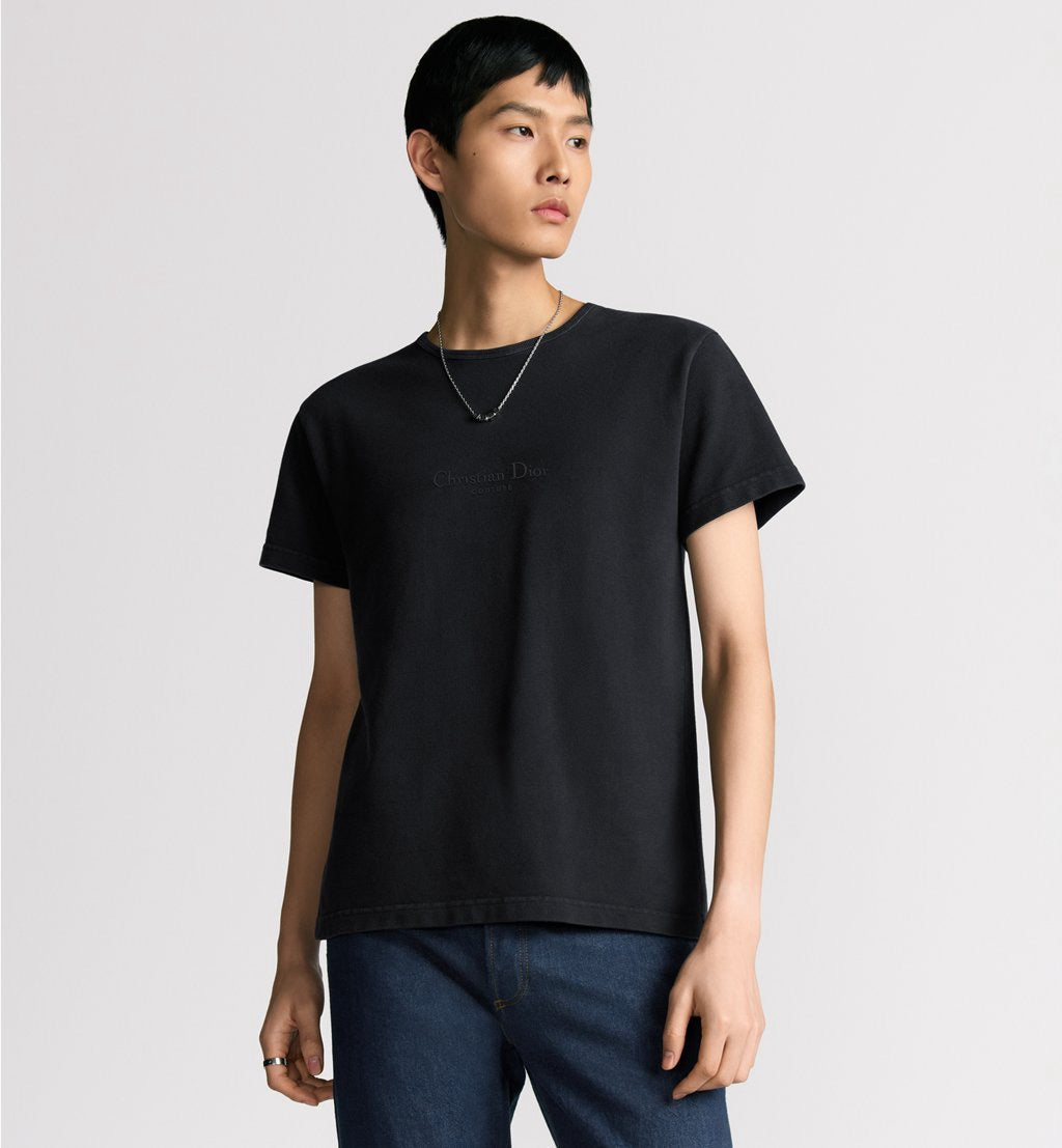 체인2호 / 디올 남성 로고 자수 반팔 티셔츠