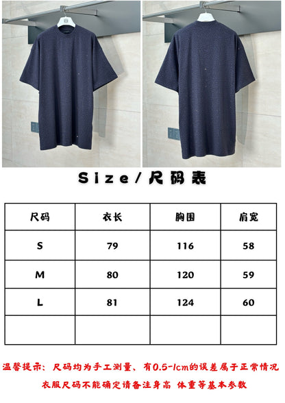 체인2호 / 발렌시아가 남성 반짝반짝 반팔 티셔츠