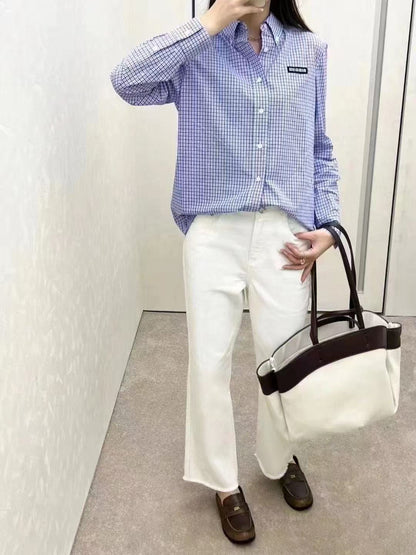 체인2호 / 미우미우 남성 긴팔 체크 셔츠