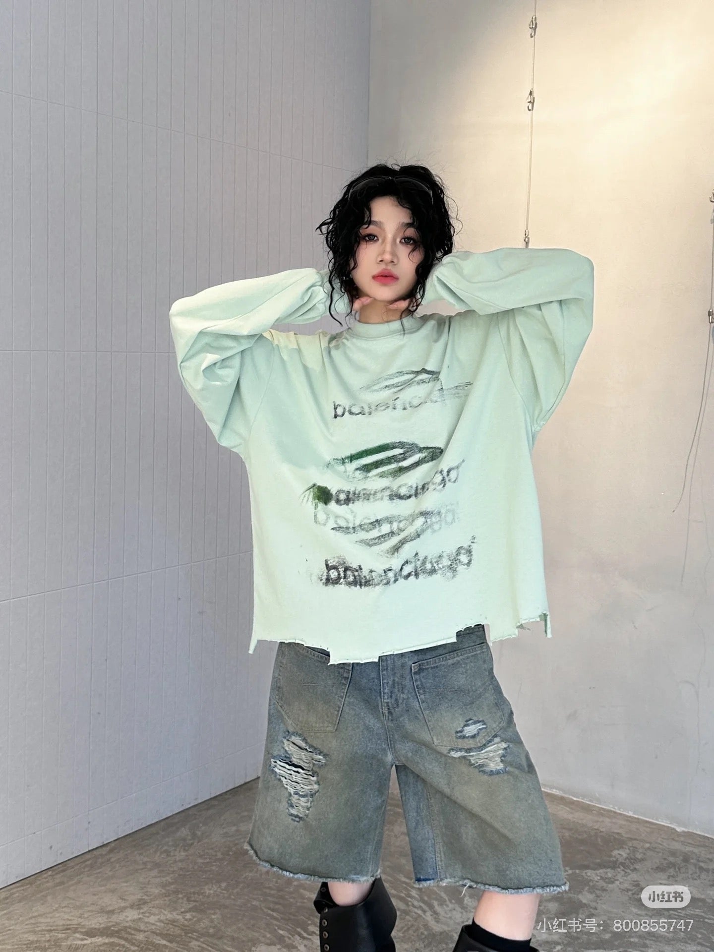체인2호 / 발렌시아가 남성 긴팔 티셔츠