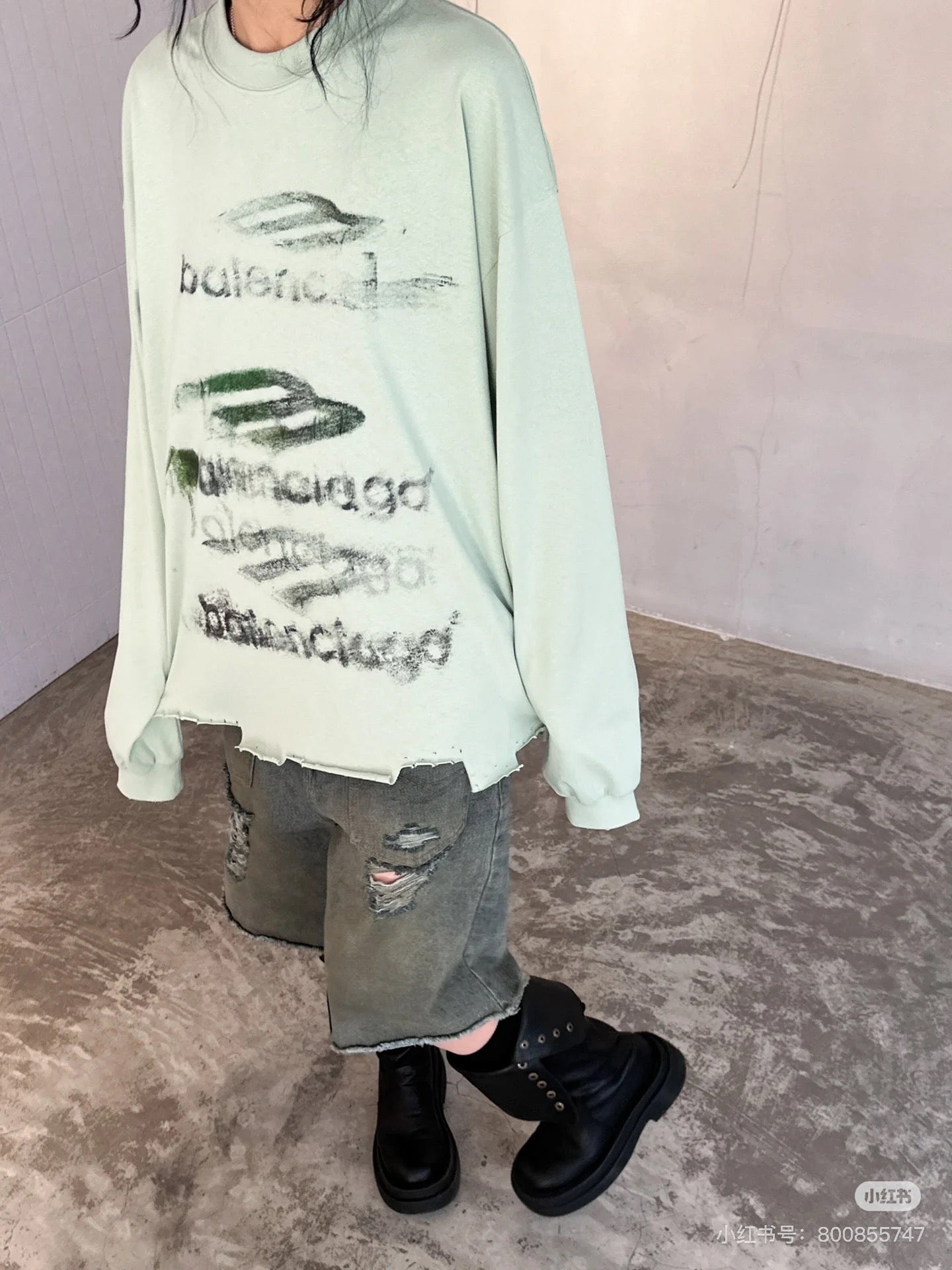 체인2호 / 발렌시아가 남성 긴팔 티셔츠