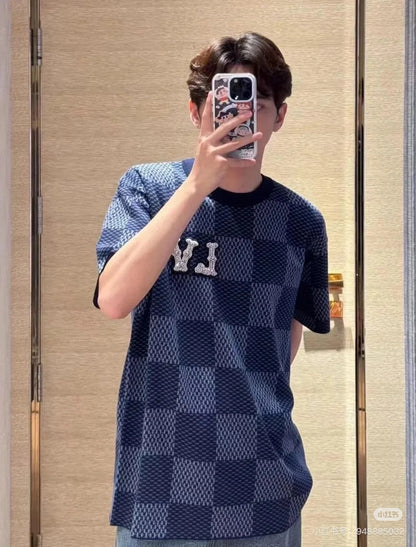 체인2호 / 루이비통 남성 여성 니트 반팔 티셔츠