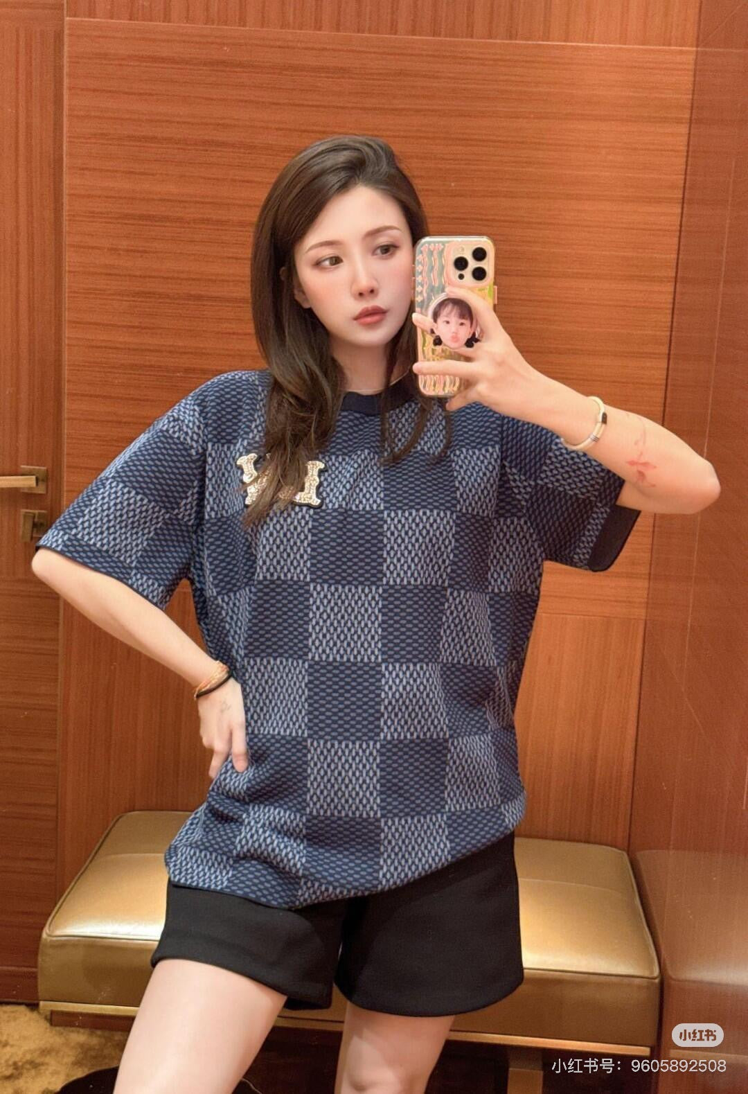 체인2호 / 루이비통 남성 여성 니트 반팔 티셔츠