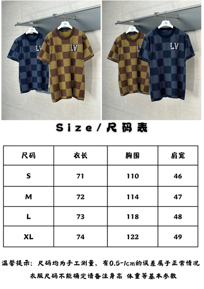 체인2호 / 루이비통 남성 여성 니트 반팔 티셔츠