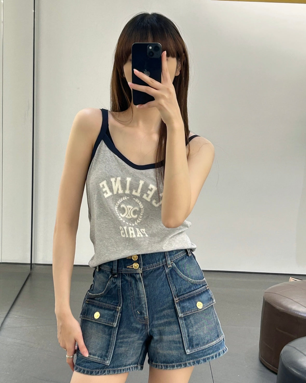 체인2호 / 셀린느 여성 셀린 프린트 나시