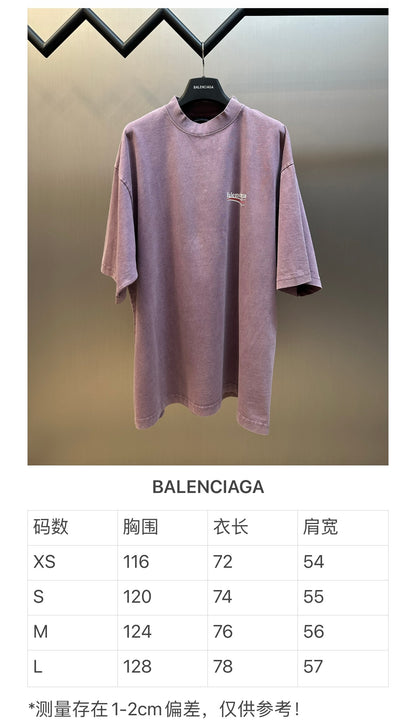체인2호 / 발렌시아가 남성 클래식 콜라 프린트 반팔 티셔츠