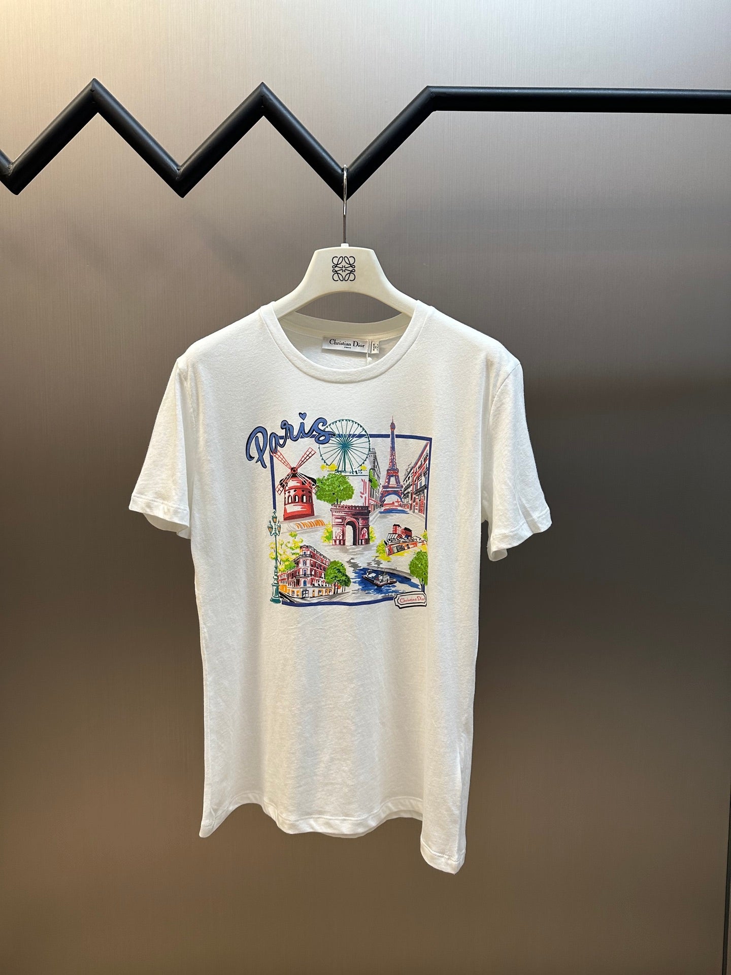 체인2호 / 디올 여성 souvenir 프린트 반팔 티셔츠