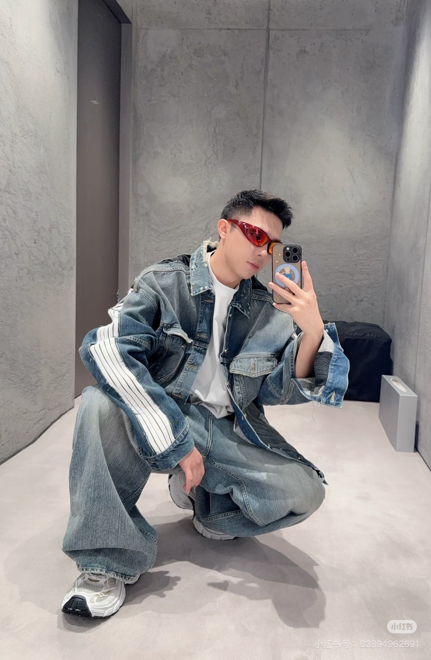 체인2호 / 발렌시아가 남성 데님 자켓