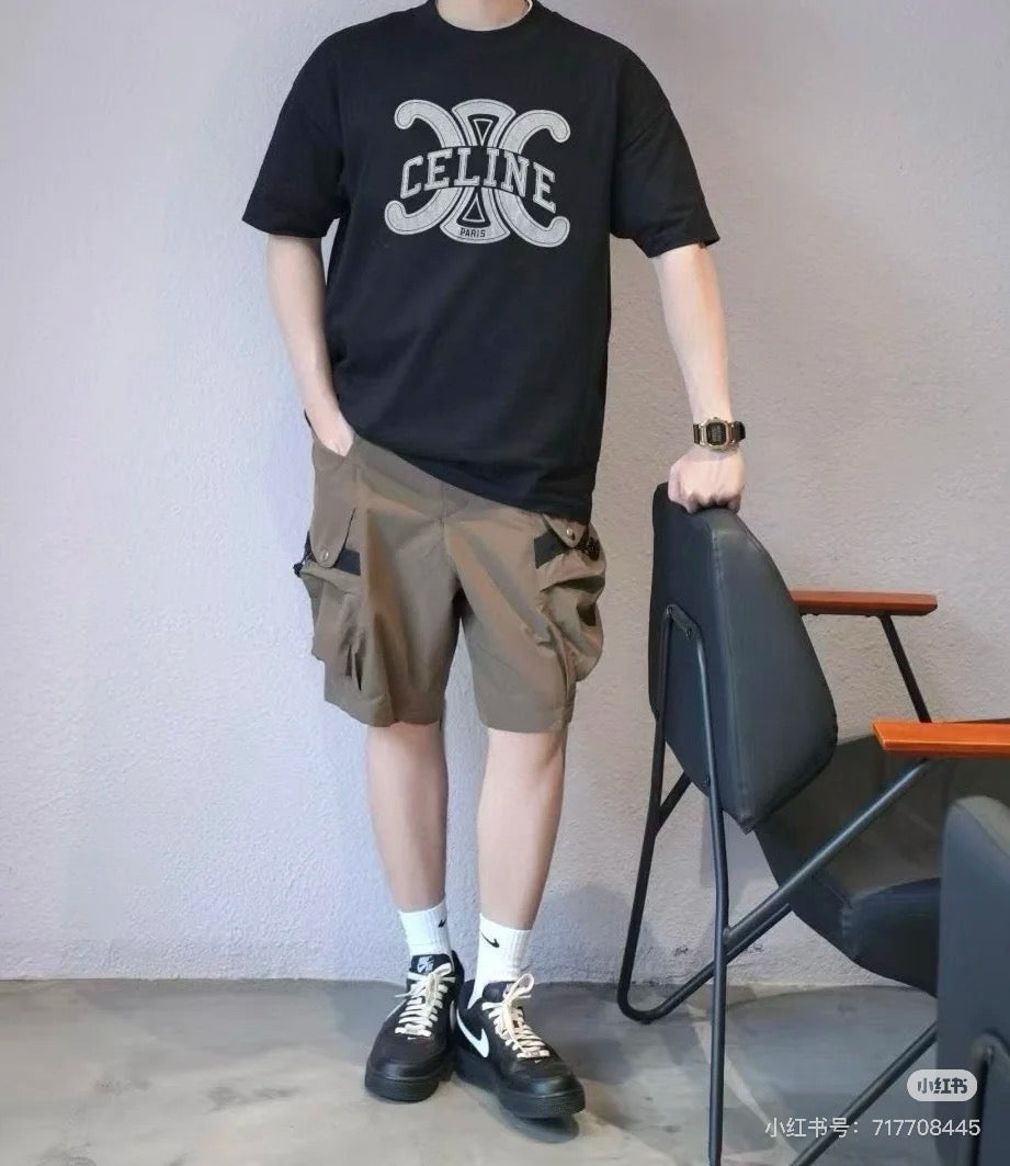 체인2호 / 셀린느 남성 여성 라운드넥 반팔 티셔츠
