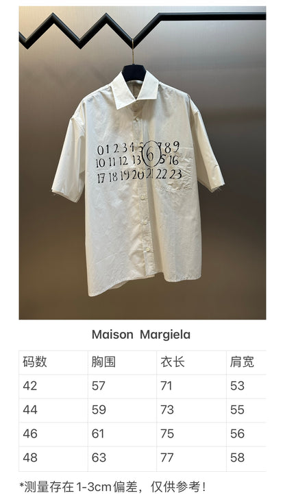 체인2호 / 메종마르지엘라 남성 반팔 블라우스