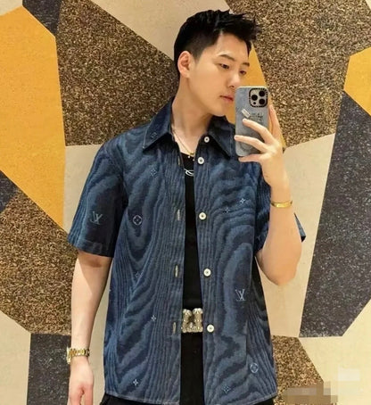 BVG / 루이비통 남성 데님 반팔 셔츠