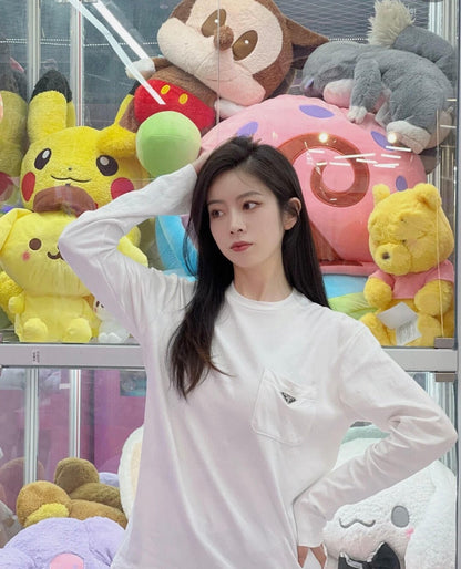 BVG / 프라다 남성 포켓 삼각표 긴팔 티셔츠