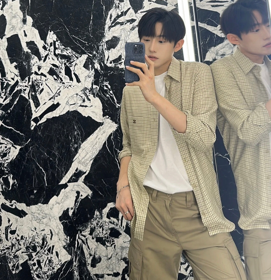 BVG / 셀린느 남성 체크 셔츠