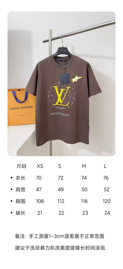 BVG / 루이비통 남성 여성 반팔 티셔츠