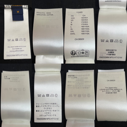 BVG / 루이비통 남성 자수 반팔 티셔츠