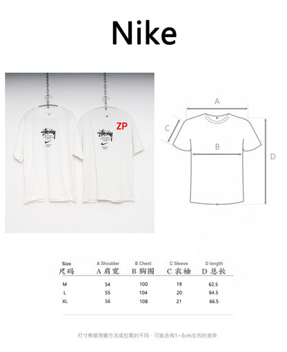 사슬  / 스투시 남성 로고 라운드넥 반팔 티셔츠