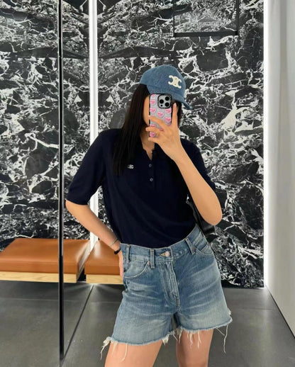 사슬 / 셀린느 남성 폴로넥 반팔 셔츠