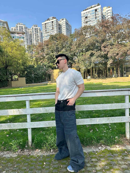 사슬 / 발렌시아가 남성 여성 청바지