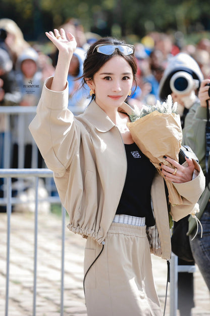 사슬 / 로에베 남성 로고 자수 라운드넥 나시