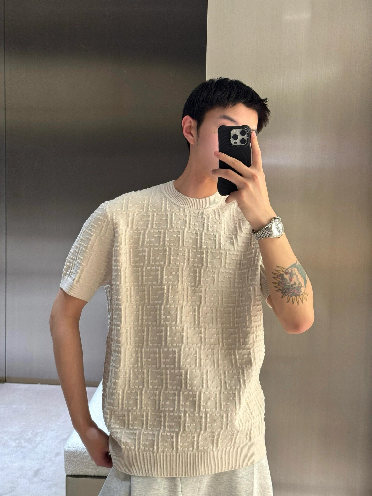 사슬 / 펜디 남성 라운드넥 반팔 티셔츠