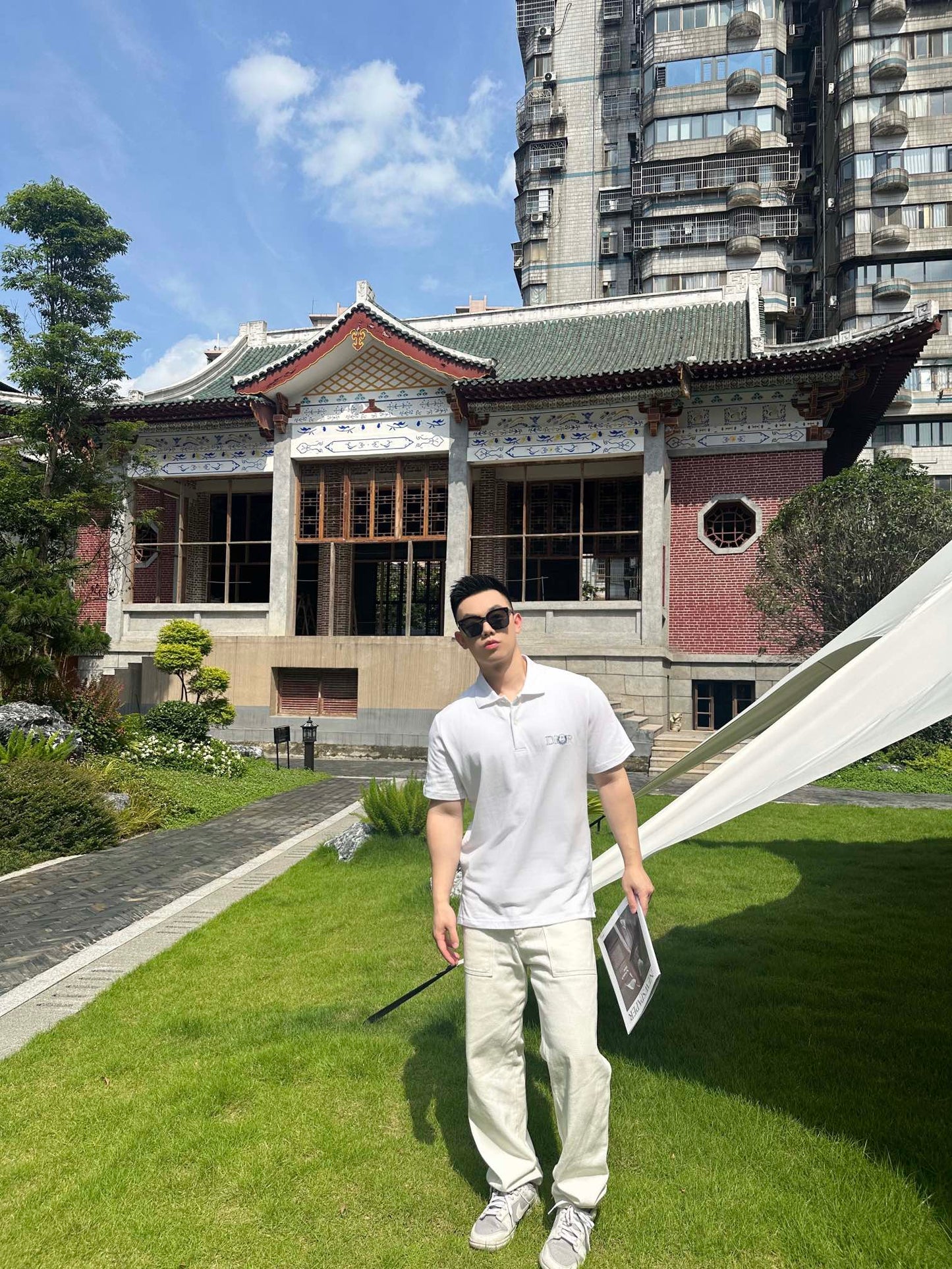 GTR / 디올 남성 폴로넥 반팔 셔츠