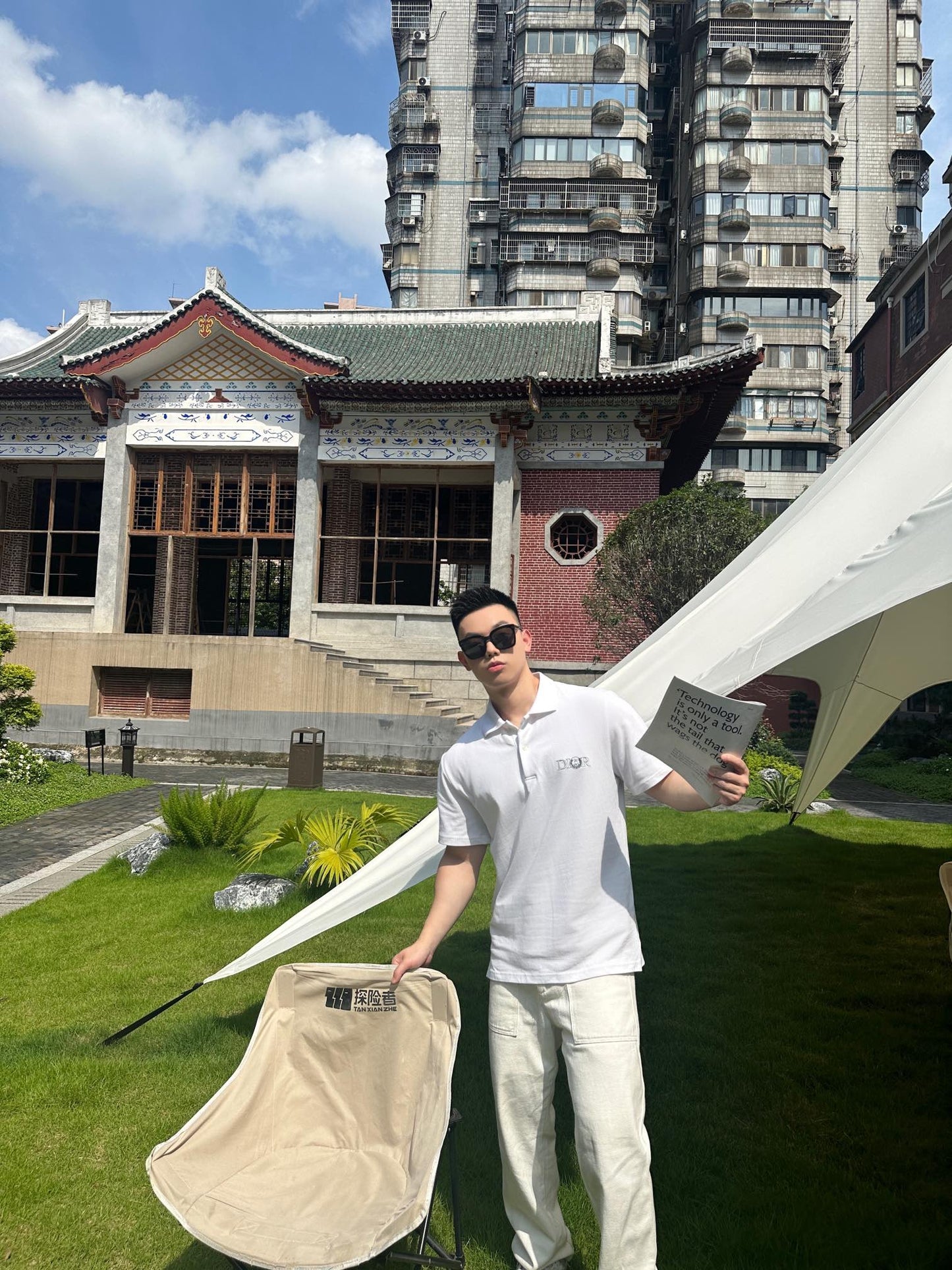 GTR / 디올 남성 폴로넥 반팔 셔츠