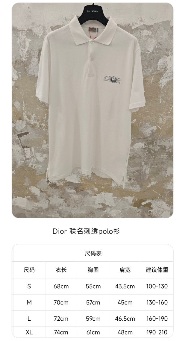 GTR / 디올 남성 폴로넥 반팔 셔츠