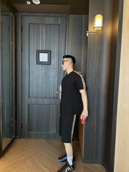 GTR / 버버리 남성 체크 밴드 반바지
