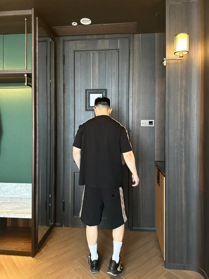 GTR / 버버리 남성 체크 패턴 반팔 티셔츠