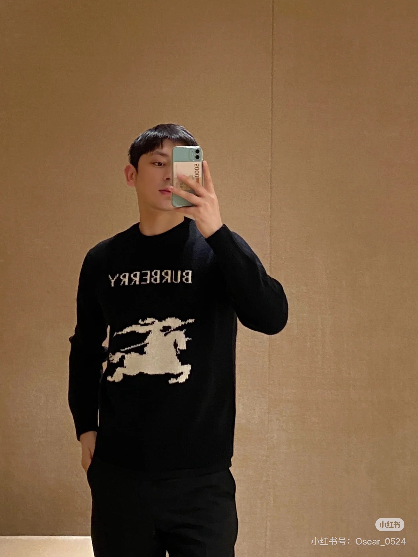 GTR / 버버리 남성 라운드 니트 스웨터