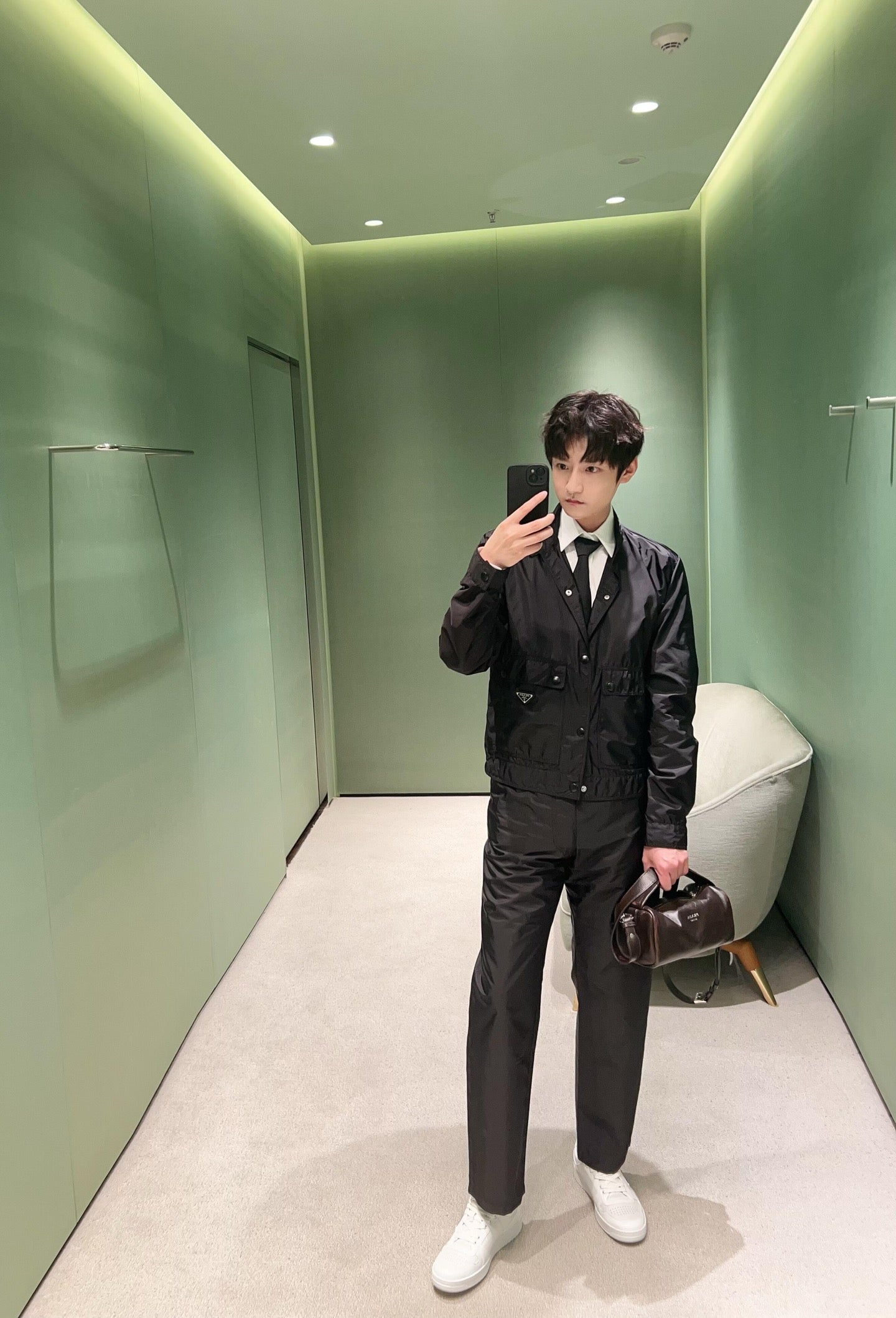 GTR / 프라다 남성 나일론 터틀넥 자켓