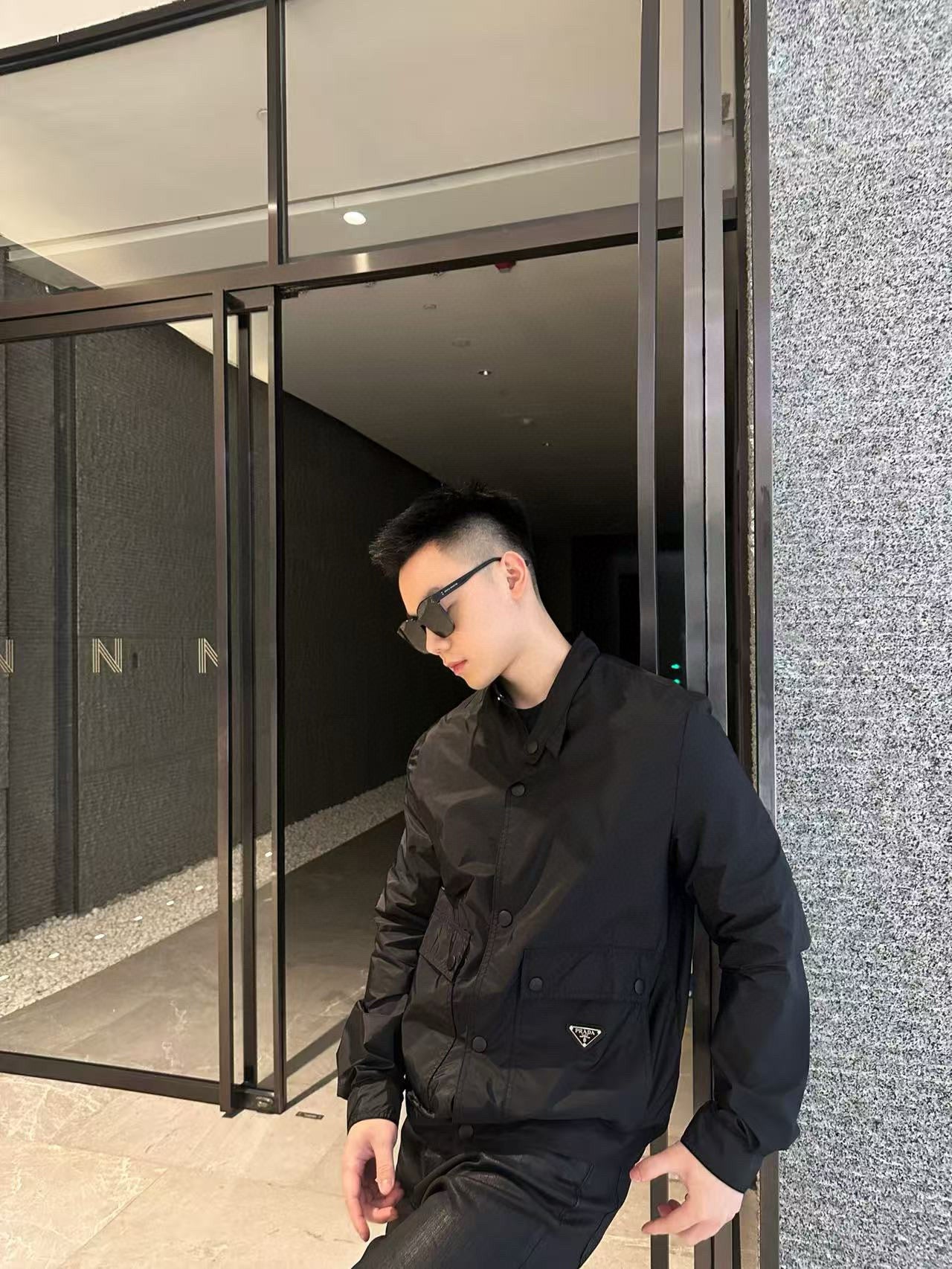 GTR / 프라다 남성 나일론 터틀넥 자켓