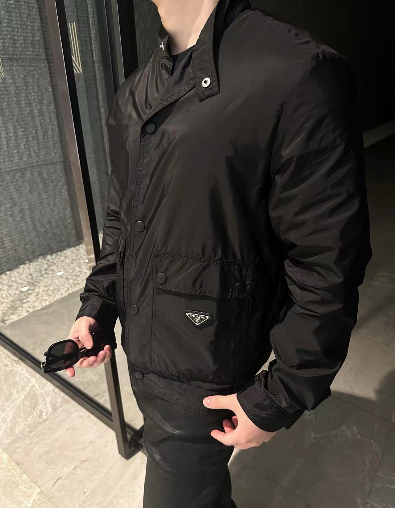 GTR / 프라다 남성 나일론 터틀넥 자켓