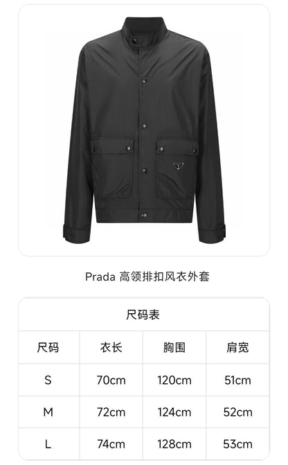 GTR / 프라다 남성 나일론 터틀넥 자켓