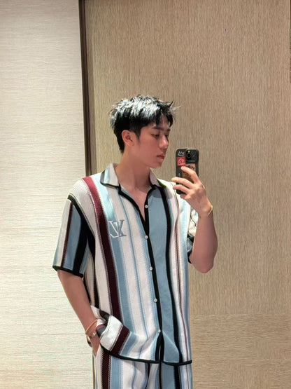 GTR / 루이비통 남성 스트라이프 반팔 셔츠