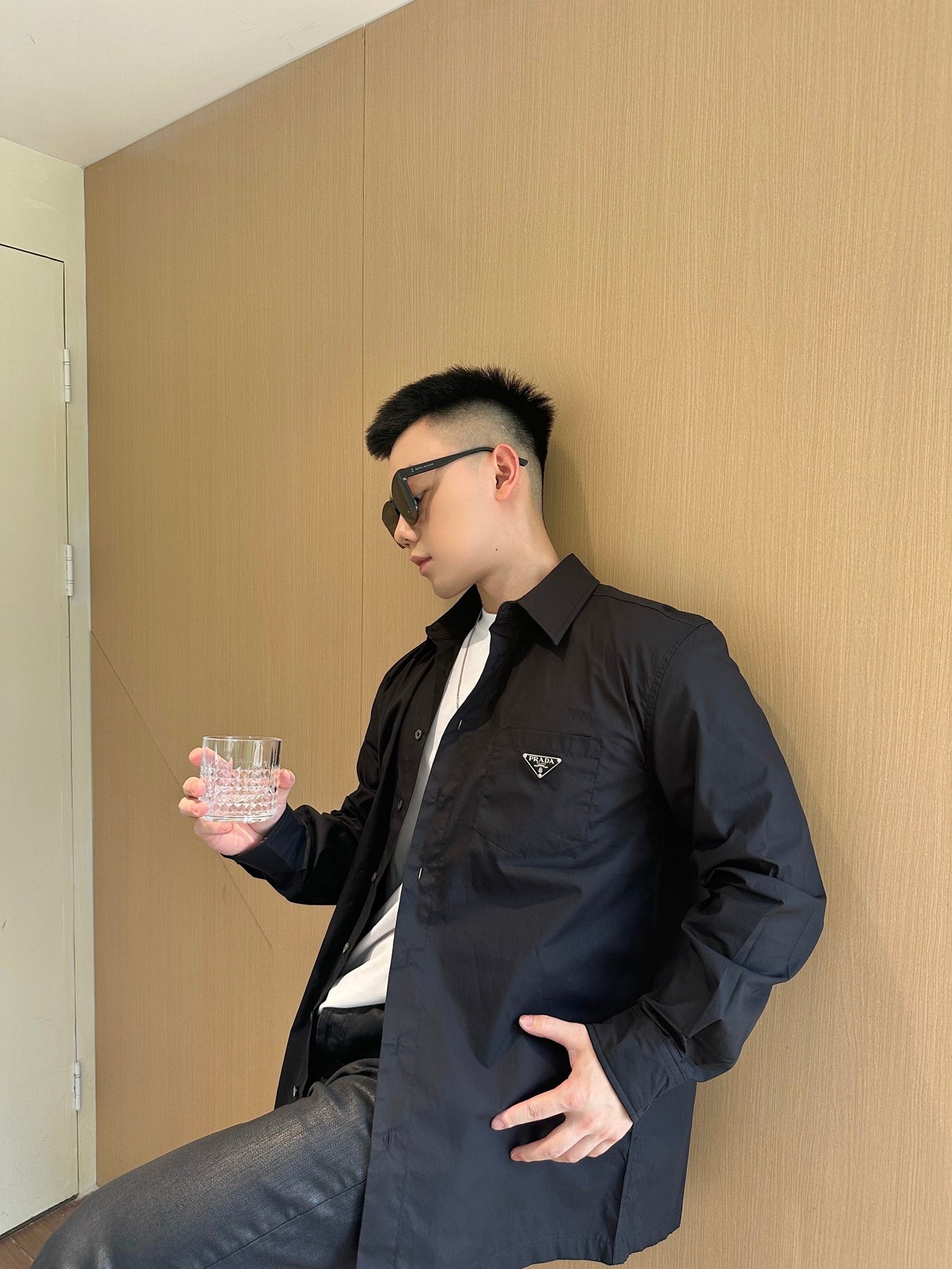 GTR / 프라다 남성 포켓 삼각표 셔츠