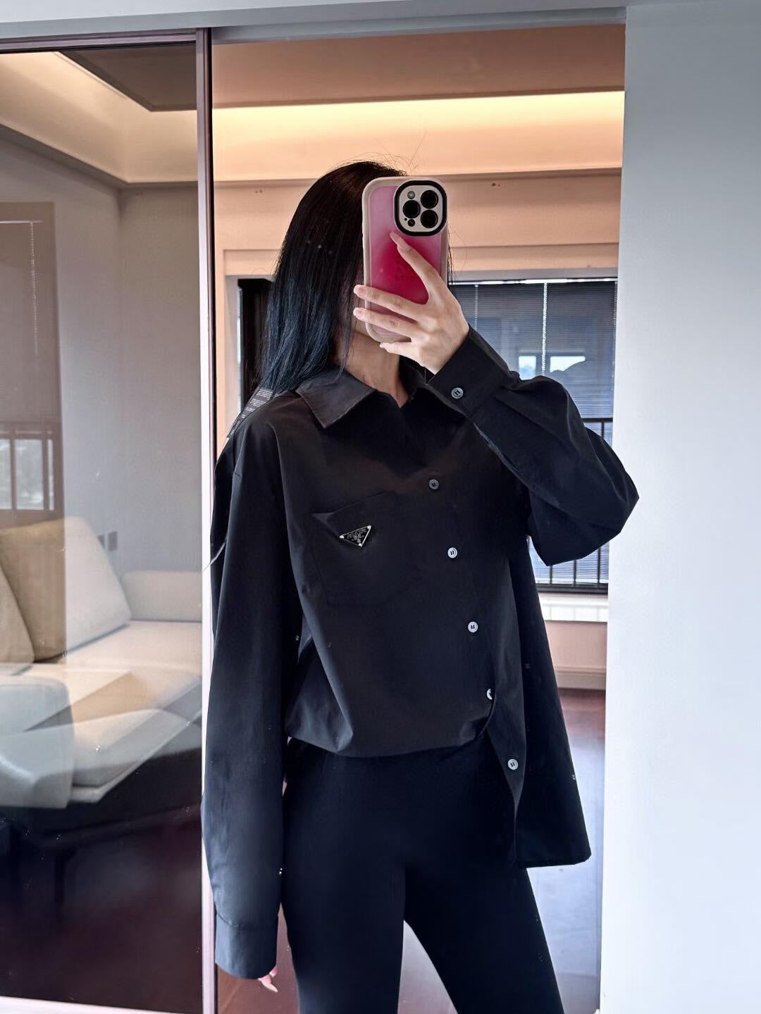 GTR / 프라다 남성 포켓 삼각표 셔츠