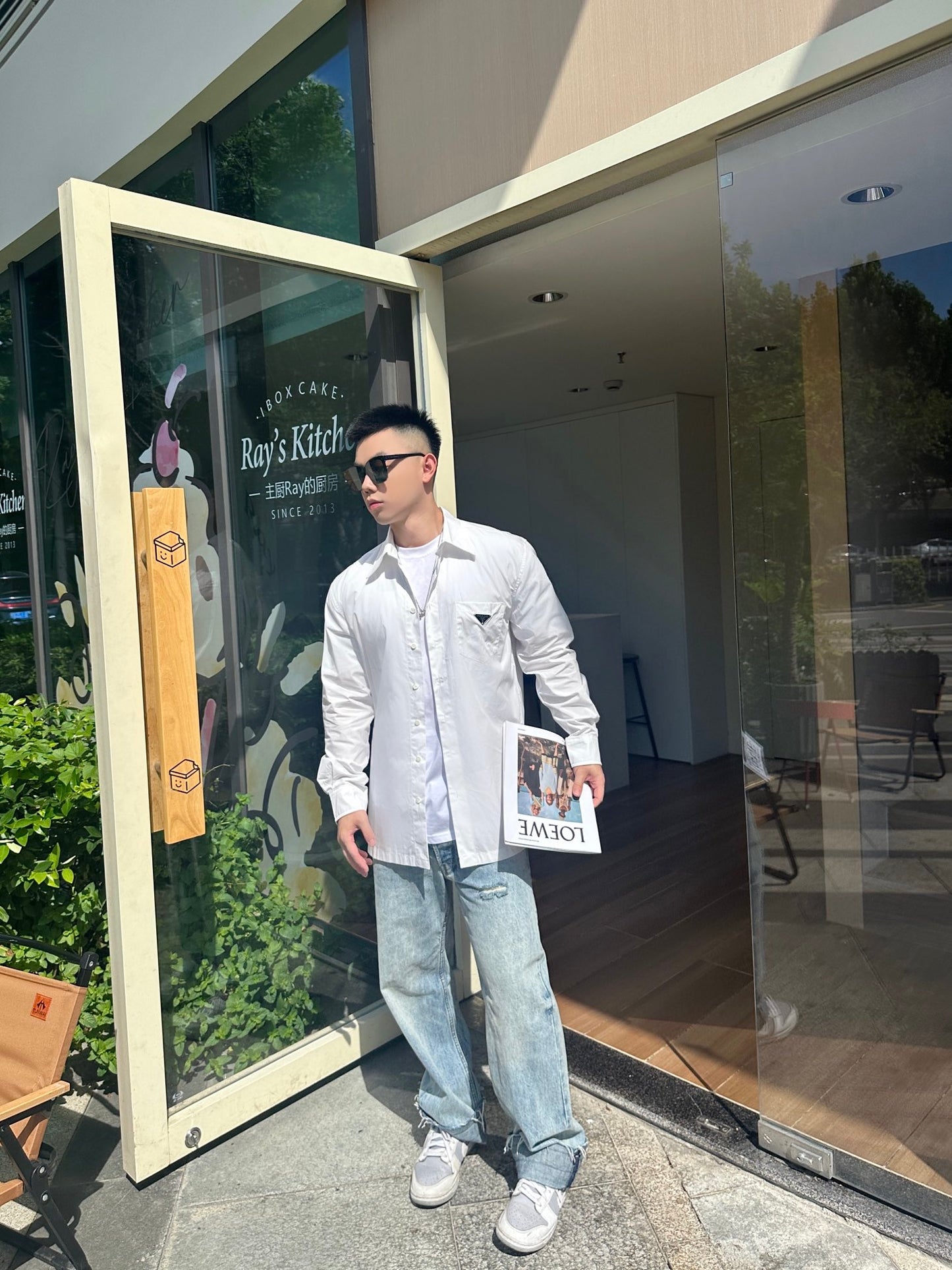 GTR / 프라다 남성 포켓 삼각표 셔츠
