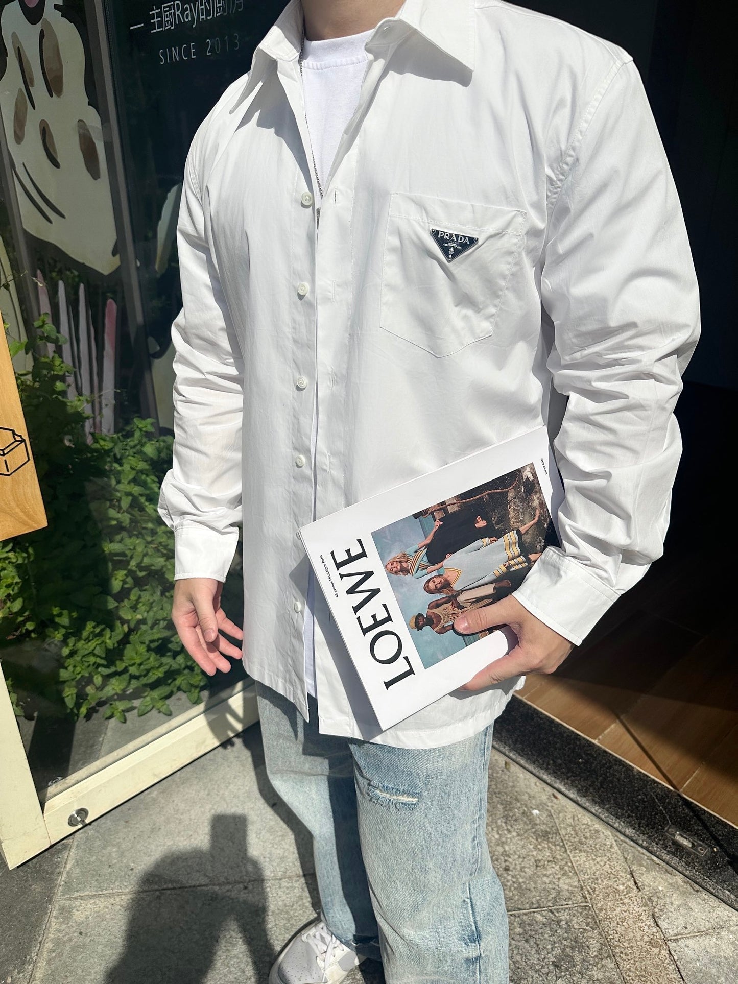 GTR / 프라다 남성 포켓 삼각표 셔츠