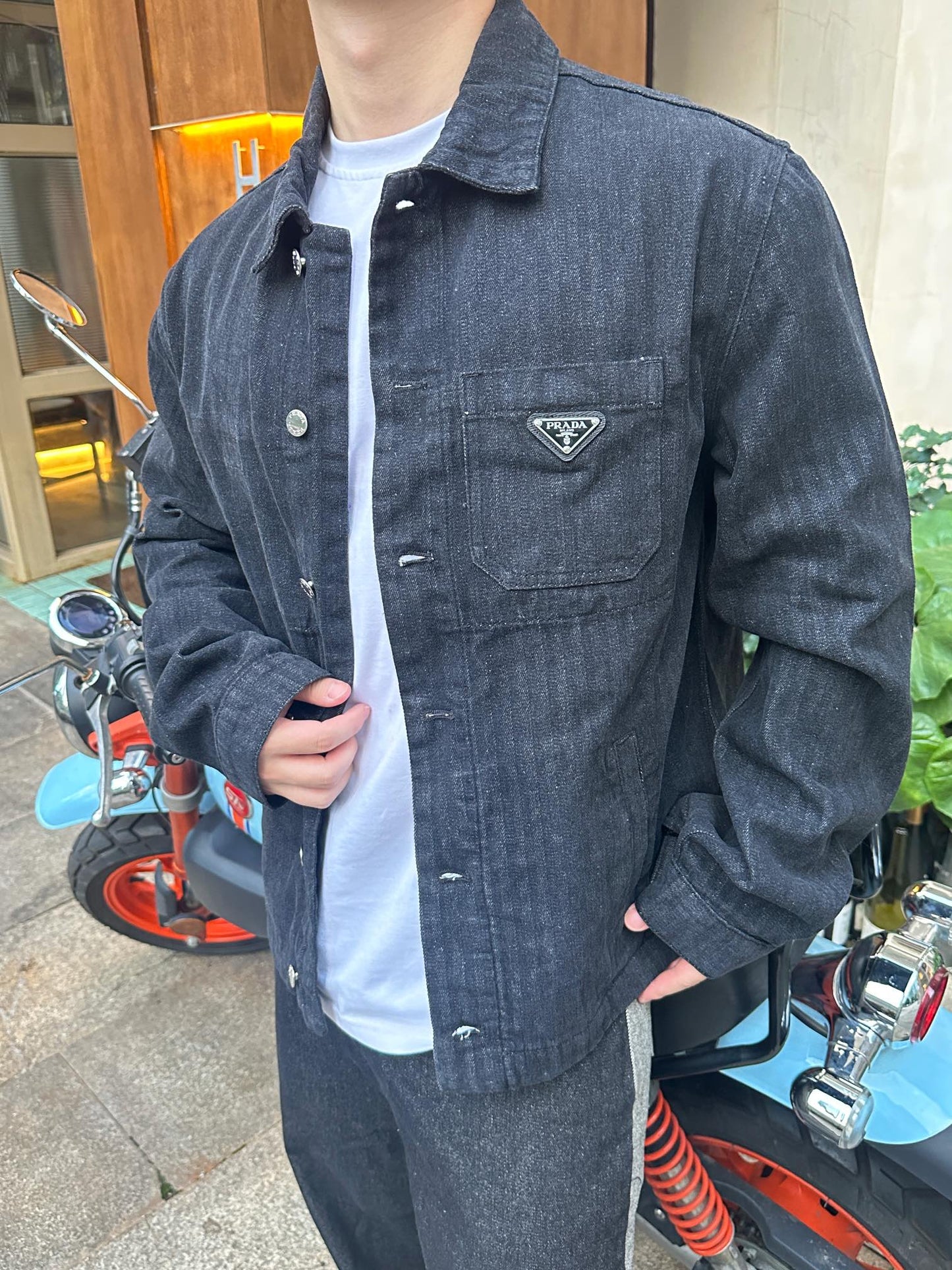 GTR / 프라다 남성 삼각표 데님 자켓